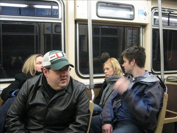 There was some sort of serious conversation going on, but I'm not sure what it was about. ;) Shot with my Canon S200.