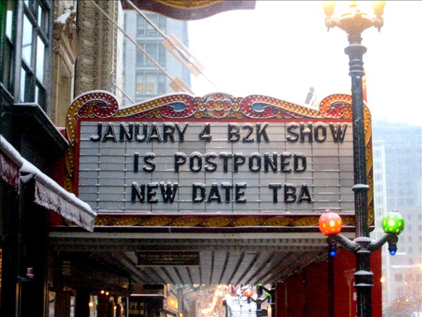 I don't know if the snow had anything to do with the sign, but it makes for a good title. Shot with my Canon S200.