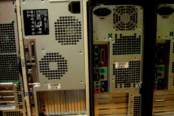 A series of desktops that were lying around in my office. Shot with my Canon S200.