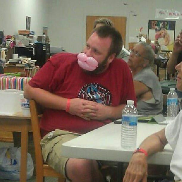 I got sucked into the act.