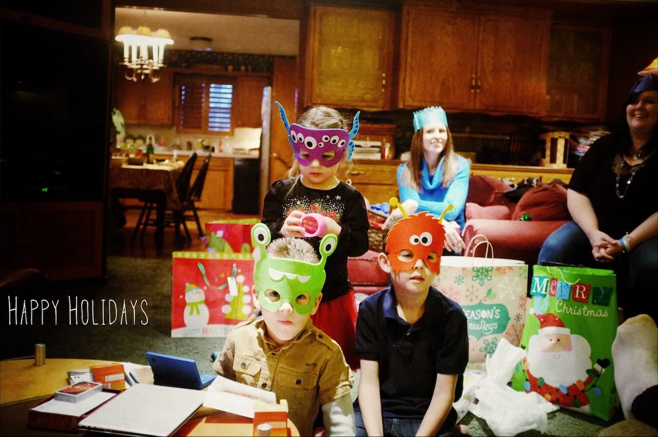 Color photo of my .nieces and nephews.
