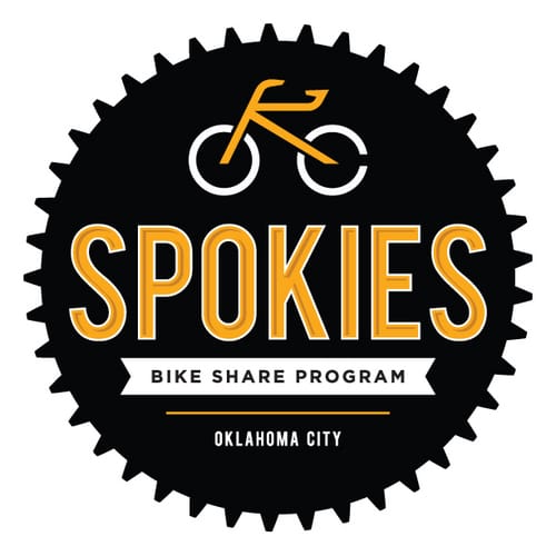 Color logo for Spokies Bike Share.