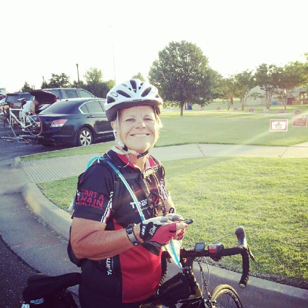Picture of Sharon at the Tour De Cure.
